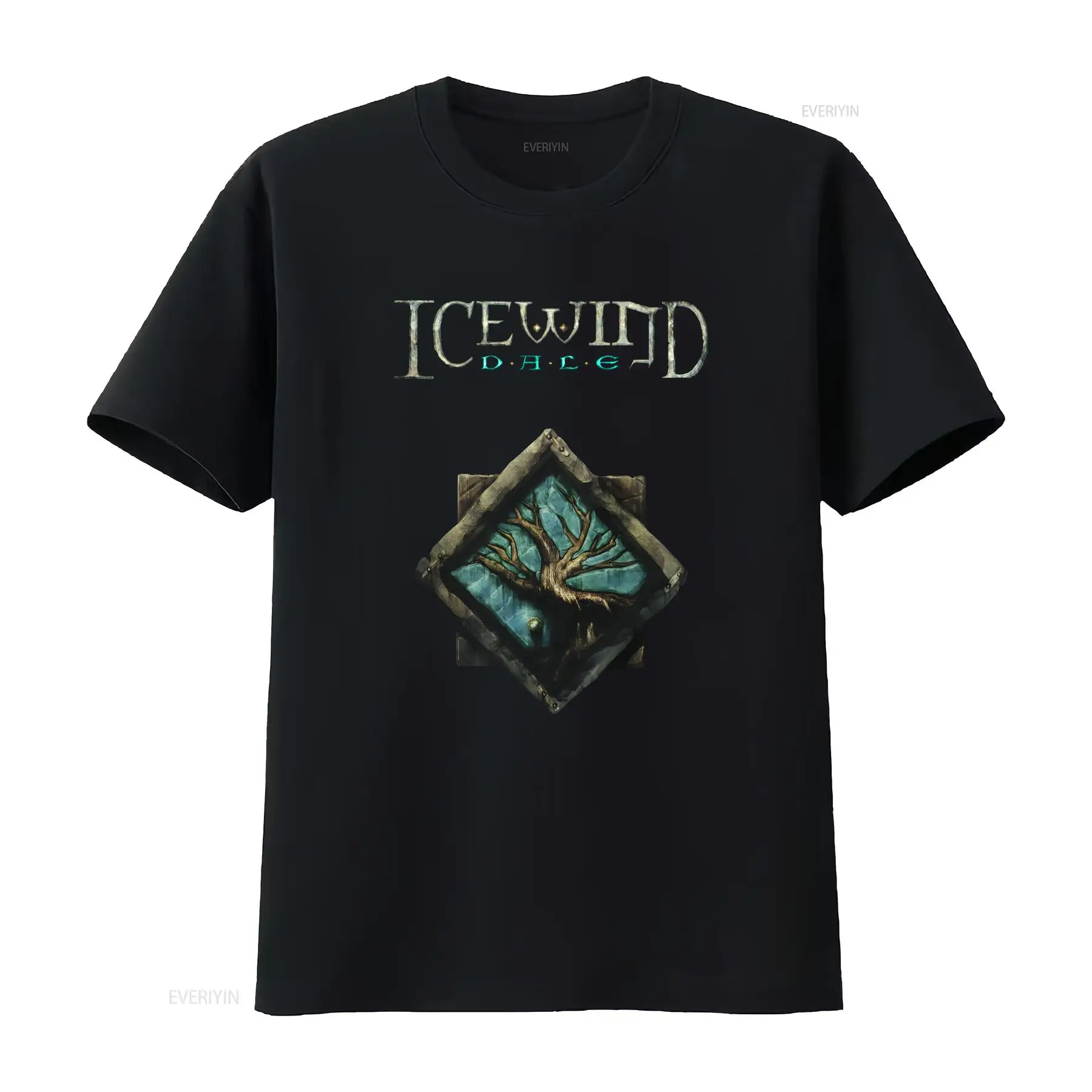 Retro Gaming T Shirt - Icewind Dale Logo Classic Videospiel RPG