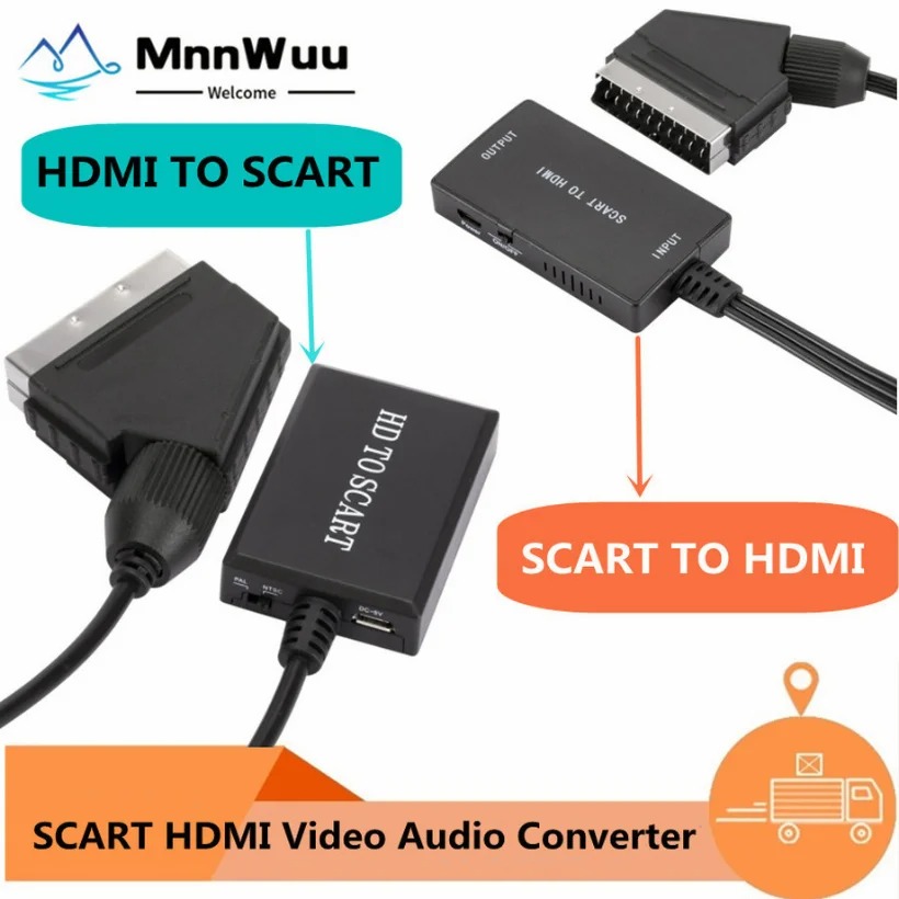 1080P HDMI-Kompatibel Zu SCART – Scart To Hdmi Bewertung und Preis