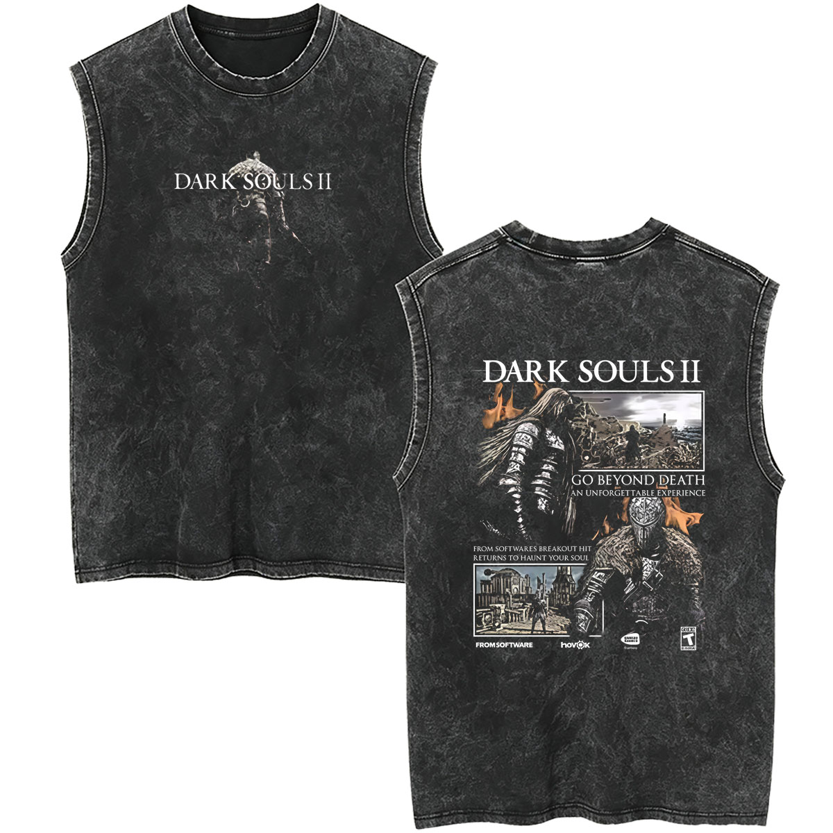 Gewaschene Vintage Dark Souls  – Retro Gaming T Shirt Bewertung und Preis