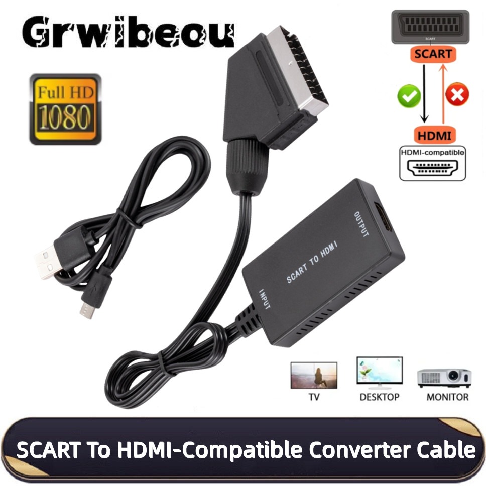 HD1080P SCART zu HDMI-kompatib – Scart To Hdmi Bewertung und Preis